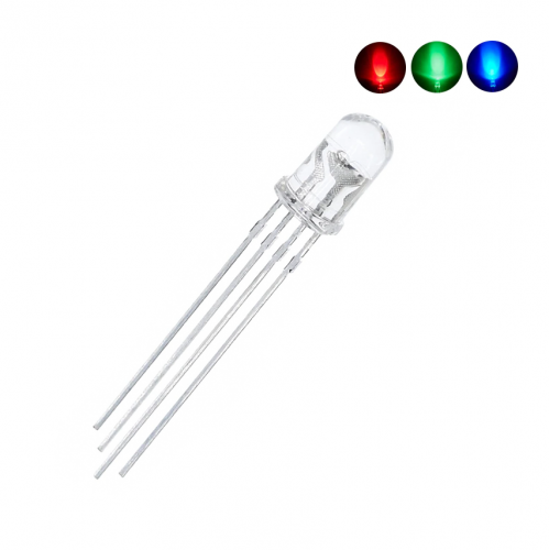 Светодиод 5mm RGB (общий катод (-) Светодиод 5mm RGB (общий катод (-)